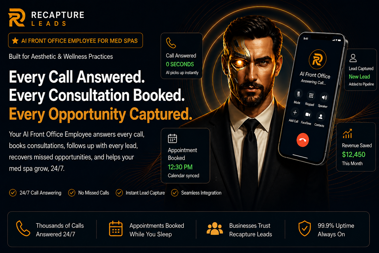 Recapture Leads — AI Front Office Employee for Med Spas.